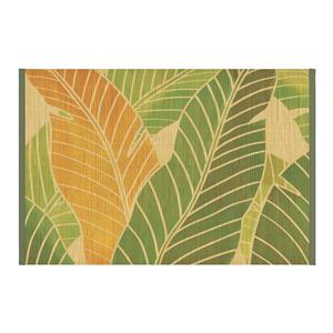 Bamboo Placemat, Tropical Leaves