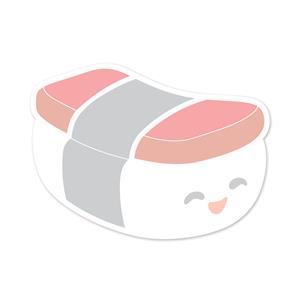 Shaped Aloha Stick 'n Notes 50-sht, Musubi