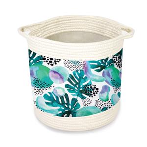 Storage Baskets, Midnight Monstera - Medium