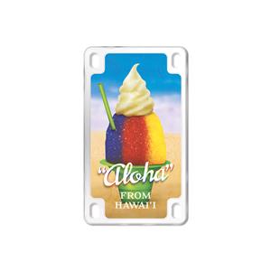 Magnet, Vertical License Plate - Shave Ice