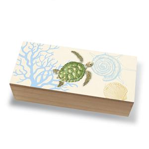 Coastal Wood Box, Honu Voyage
