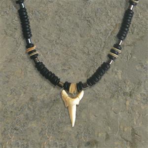 Replica Shortfin Mako Shark Tooth Black Necklace