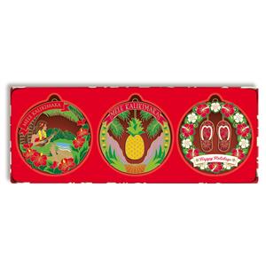 3-pk Die-Cut Ornament, Christmas in Paradise  NEW!