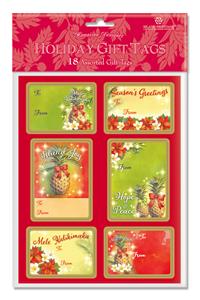 Adhesive Gift Tag 18-pk, Island Joy