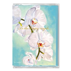 Greeting Card, WED WH PHALAENOPSIS